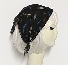 Load image into Gallery viewer, Black Chiffon Scarf