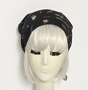 Black Chiffon Scarf