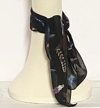Load image into Gallery viewer, Black Chiffon Scarf