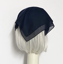 Load image into Gallery viewer, Navy Chiffon Scarf