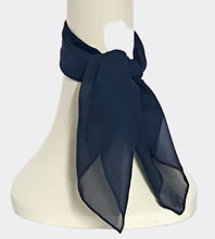 Load image into Gallery viewer, Navy Chiffon Scarf
