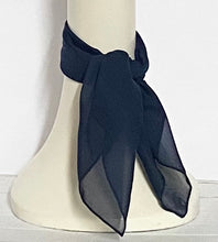 Load image into Gallery viewer, Navy Chiffon Scarf