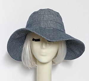 Vintage Denim Upcycled Sun Hat