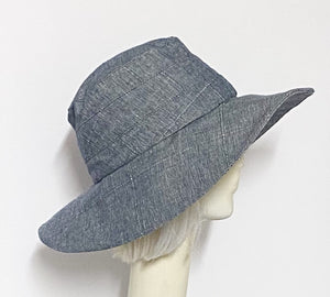 Vintage Denim Upcycled Sun Hat