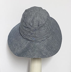 Vintage Denim Upcycled Sun Hat