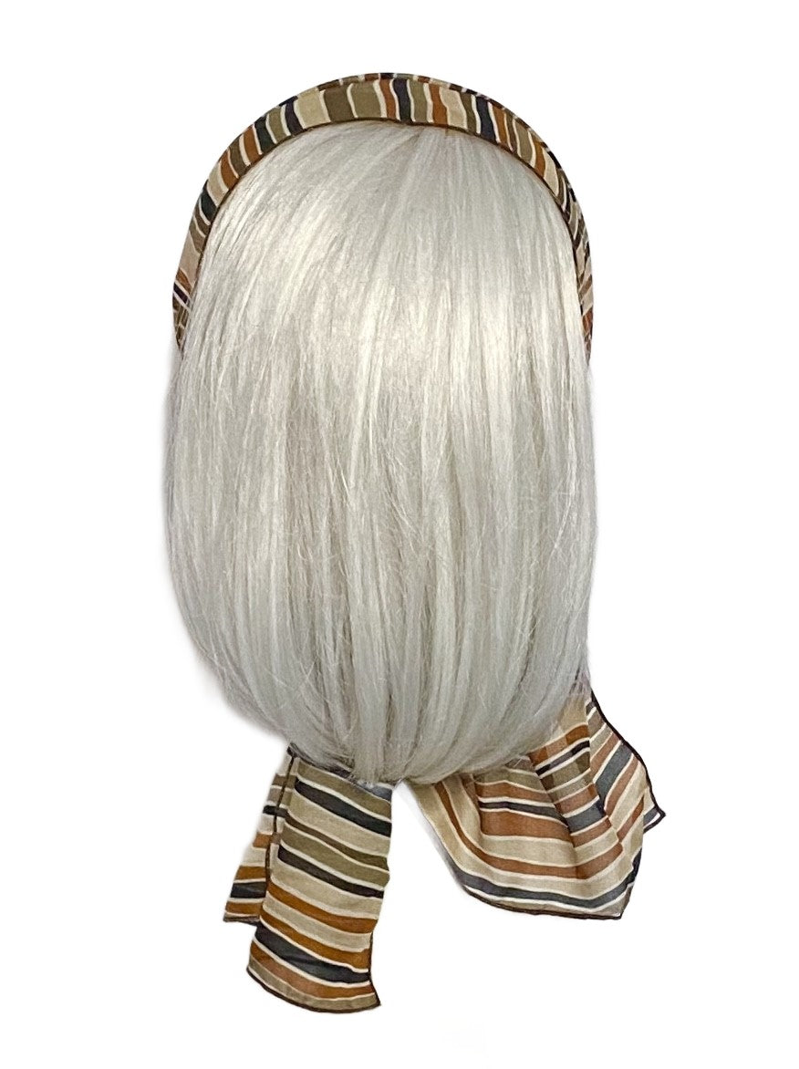 Stripe chiffon scarf