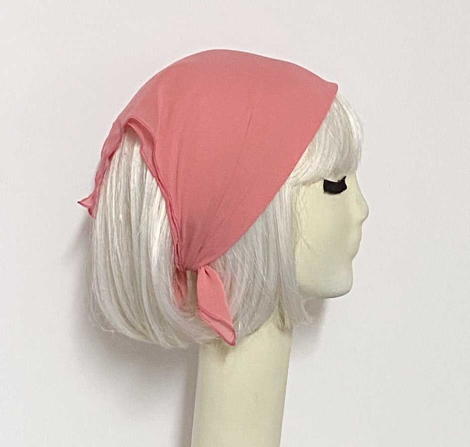 Pink Chiffon Neck Scarf