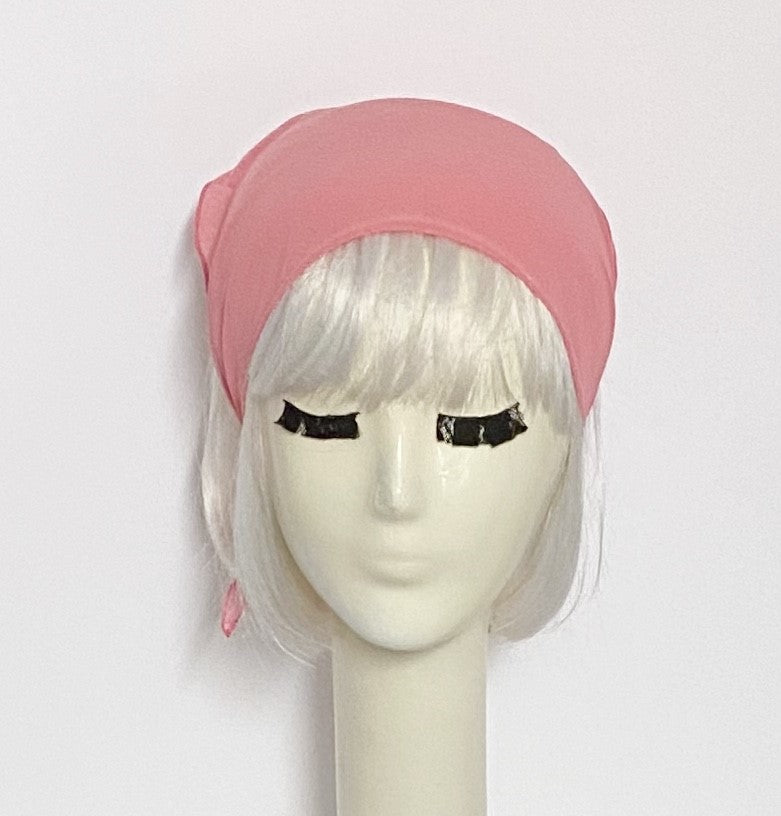 Pink Chiffon Neck Scarf