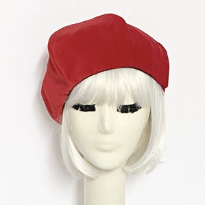 Red Velvet Beret Hat