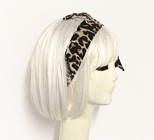 Load image into Gallery viewer, Leopard Headband Tie with a Scrunchie