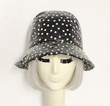 Load image into Gallery viewer, Polka Dot Cloche Rain Hat