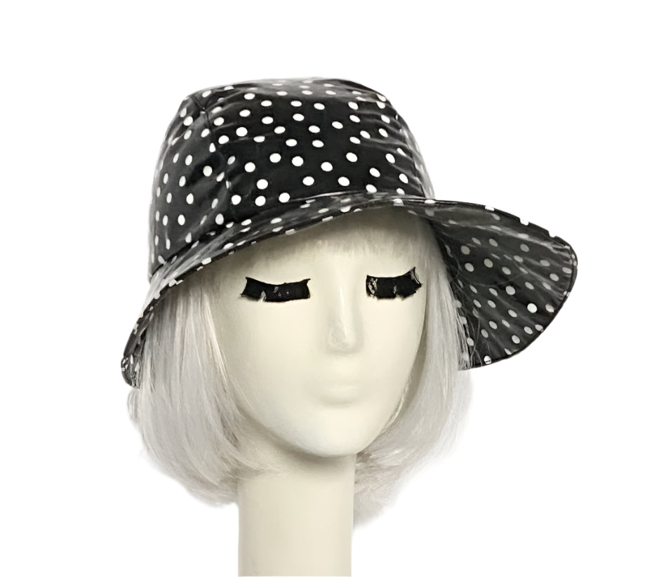 Asymmetrical Cloche Rain Hat