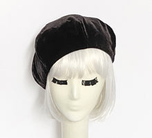 Load image into Gallery viewer, Brown Velvet Beret Hat