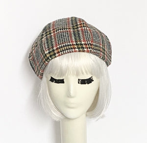 Plaid Beret Hat