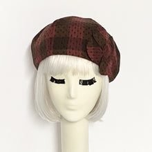 Load image into Gallery viewer, Red Wool Beret Flower