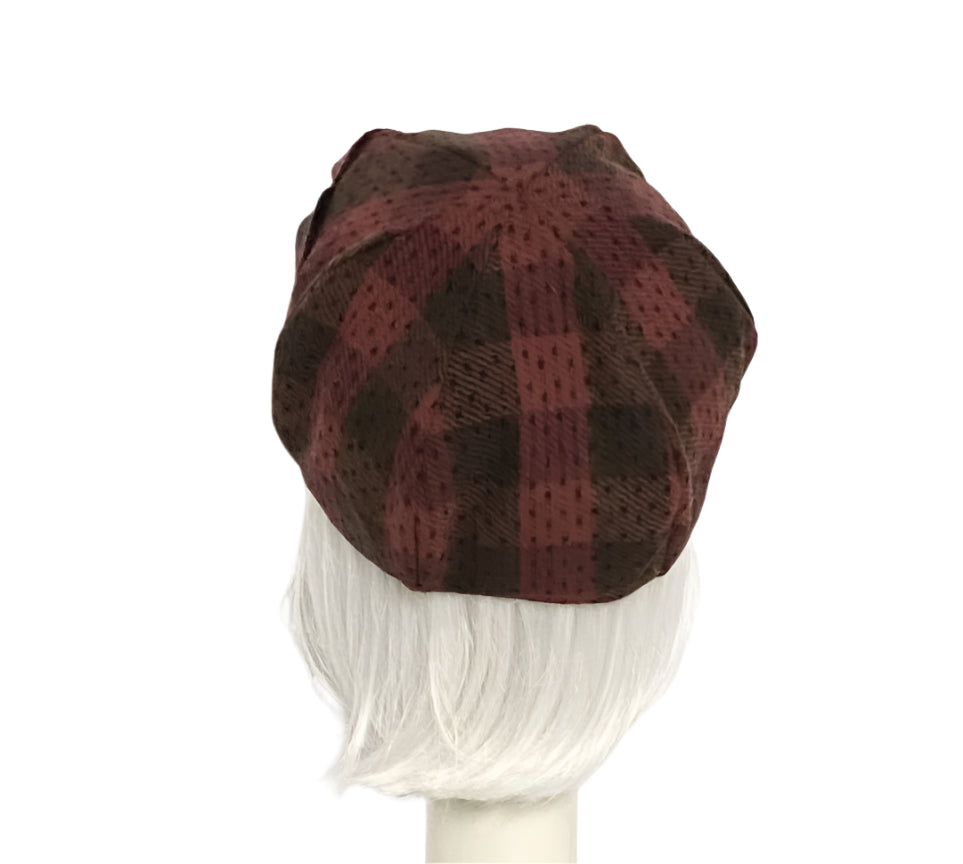 Red Wool Beret Flower