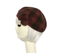 Red Wool Beret Flower