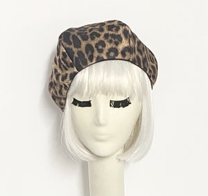 Leopard Beret Hat