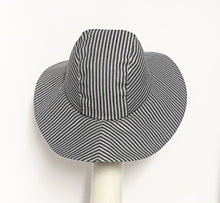 Load image into Gallery viewer, Grey Striped Sun Hat