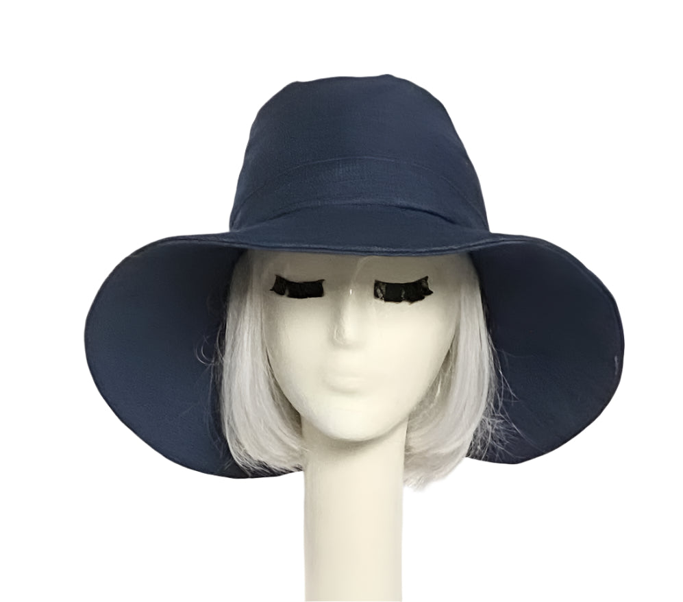 Wide Brim Denim Hat