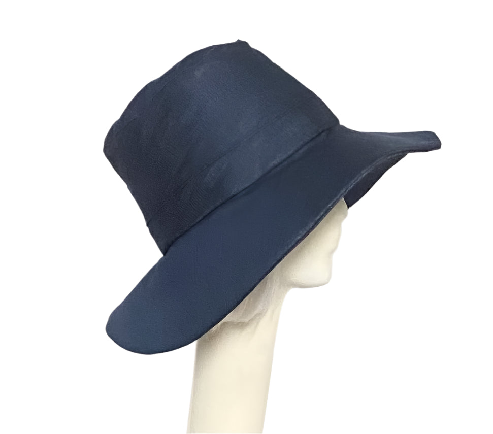 Wide Brim Denim Hat