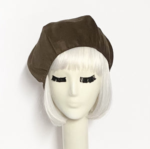 Brown Beret Hat