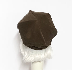 Brown Beret Hat