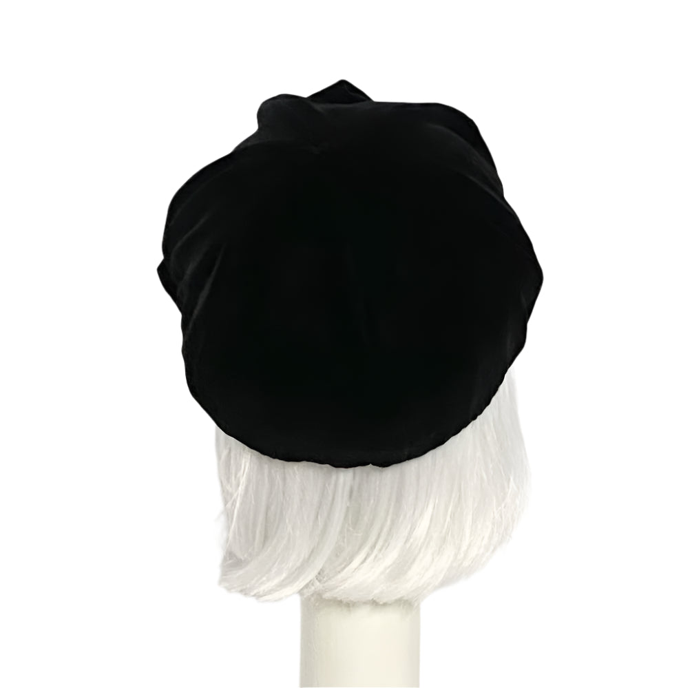Velvet Beret Hat Bow