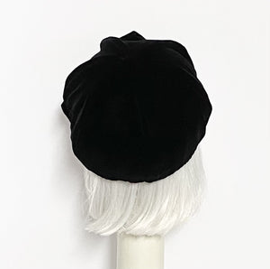 Velvet Beret Hat Bow