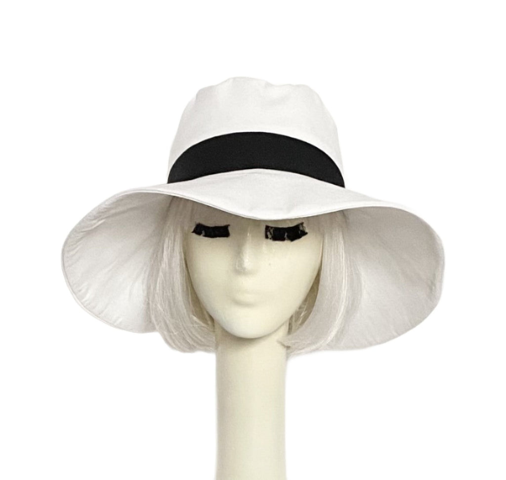 White Cotton Sun Hat
