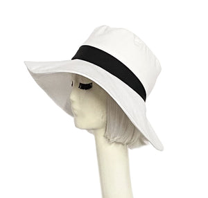 White Cotton Sun Hat