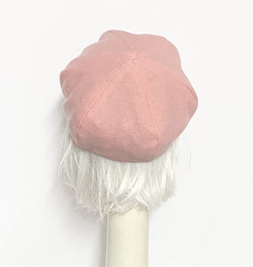 Pink Wool Beret Hat