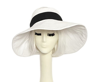 White Sun Visor Hat
