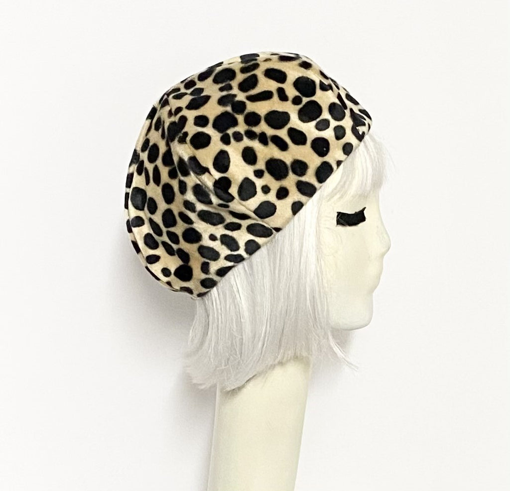 Faux Fur Beret Hat