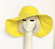 Load image into Gallery viewer, Yellow Sun Visor Hat