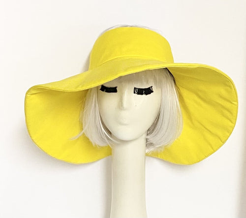 Yellow Sun Visor Hat