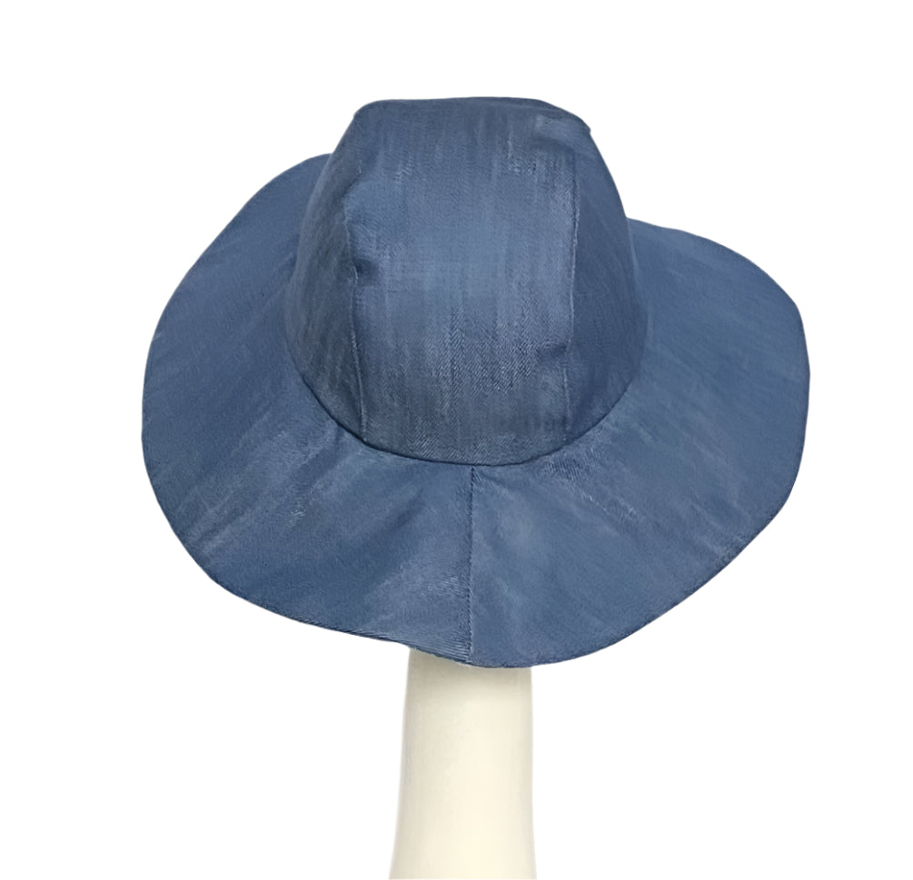 Wide Brim Denim Hat