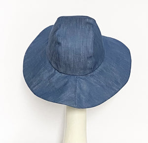 Wide Brim Denim Hat