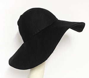 Black Linen Sun Hat