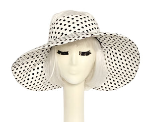 Polka Dot Sun Visor Hat