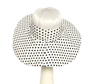 Polka Dot Sun Visor Hat