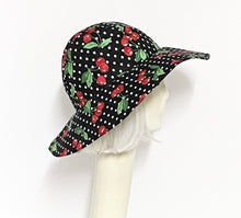 Load image into Gallery viewer, Cherry Print Cotton Sun Hat