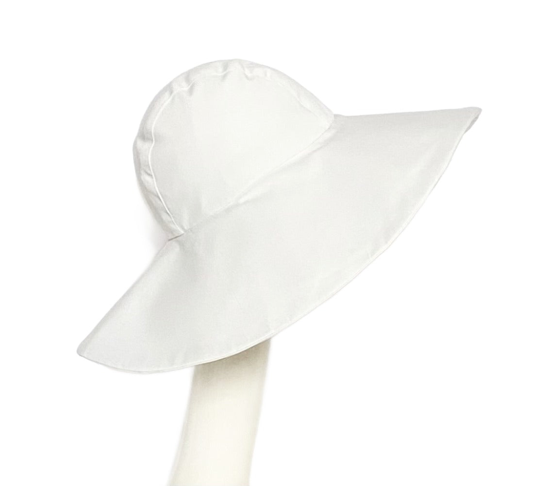 White Cotton Sun Hat