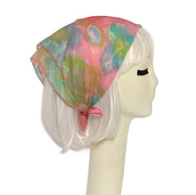 Load image into Gallery viewer, Pink Daisy Chiffon Scarf