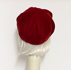 Red Velvet Beret Hat