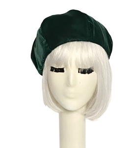 Emerald Velvet Beret