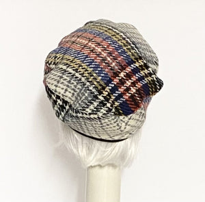Wool Plaid Beret