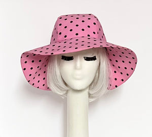 Pink Polka Dot Sun Hat