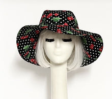 Load image into Gallery viewer, Cherry Print Cotton Sun Hat